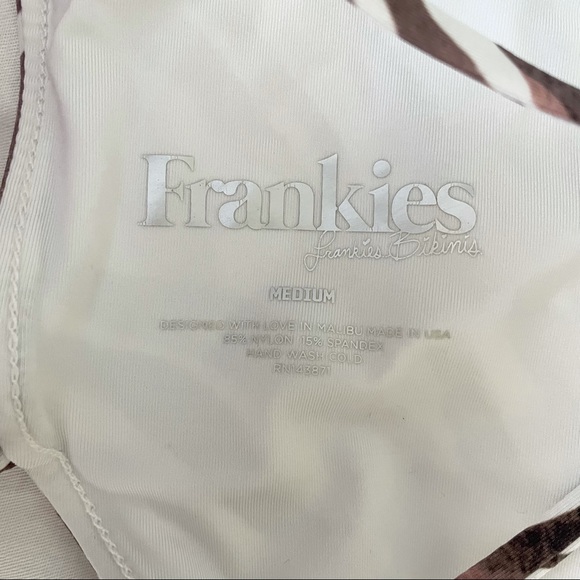 Frankie’s Bikinis Halo Mackenzie Tiger Swim Set M - Picture 14 of 15
